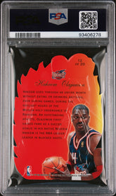 1996-97 Flair Showcase Hot Shots Hakeem Olajuwon 12 Die-Cut Insert PSA 8 Rockets